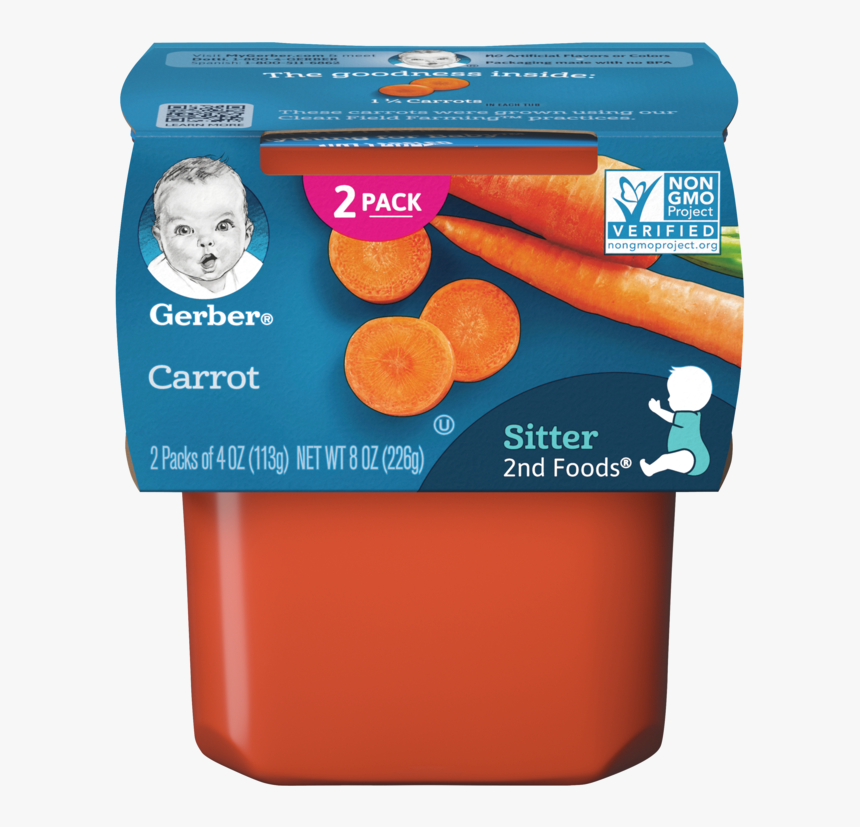 2nd Foods Carrot - Apple Banana Strawberry Baby Food, HD Png Download, Free Download