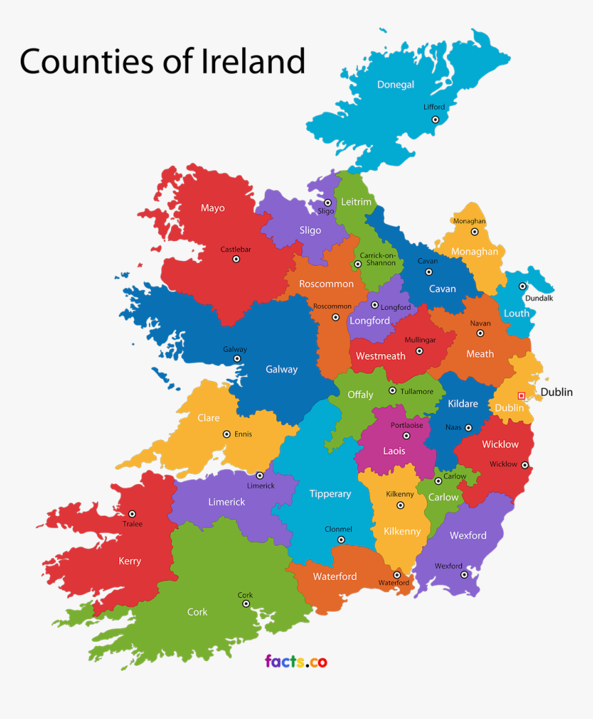 Regional Map Of Ireland, HD Png Download, Free Download