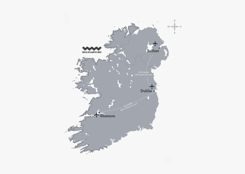 North And South Ireland Map, HD Png Download, Free Download