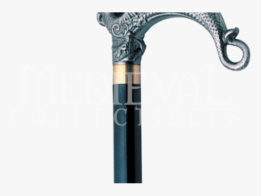 Silver Dragon Sword Cane Medieval, Dragons And Walking - Firearm, HD Png Download, Free Download