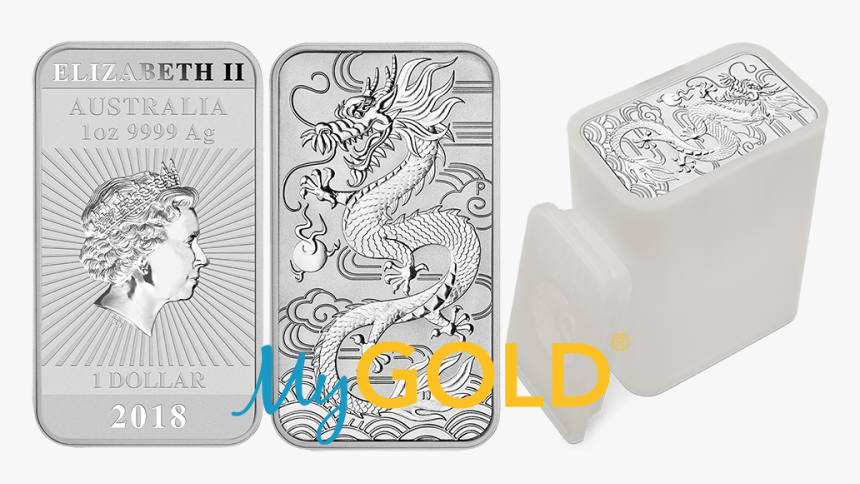 Buy 1oz Perth Mint Silver Rectangular Dragon Bullion - Coins, HD Png Download, Free Download