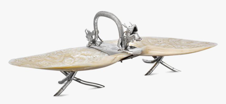 Chinese Mother Of Pearl Dragon Dish - Clothes Hanger, HD Png Download, Free Download