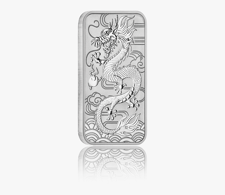 Rectangular Dragon - 1 Oz Silver Dragon Bar Perth Mint, HD Png Download, Free Download