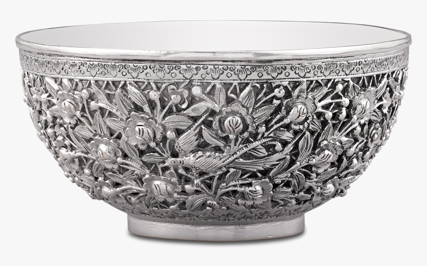 Chinese Export Silver Bowl - Ceramic, HD Png Download, Free Download