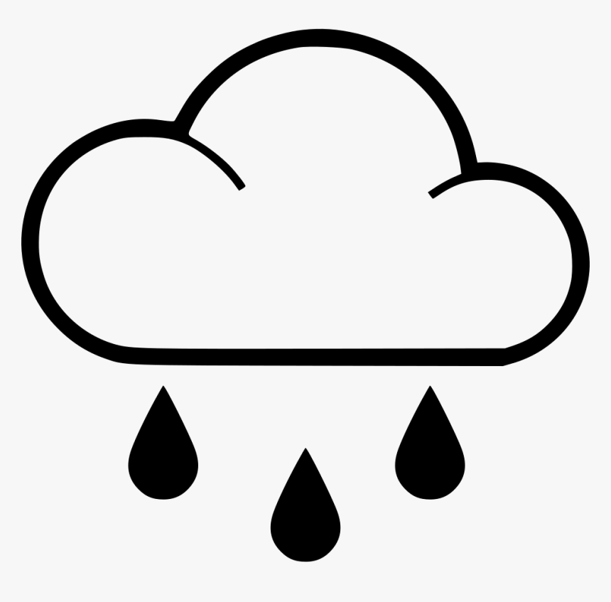 Cloud Rain - Line Art, HD Png Download, Free Download