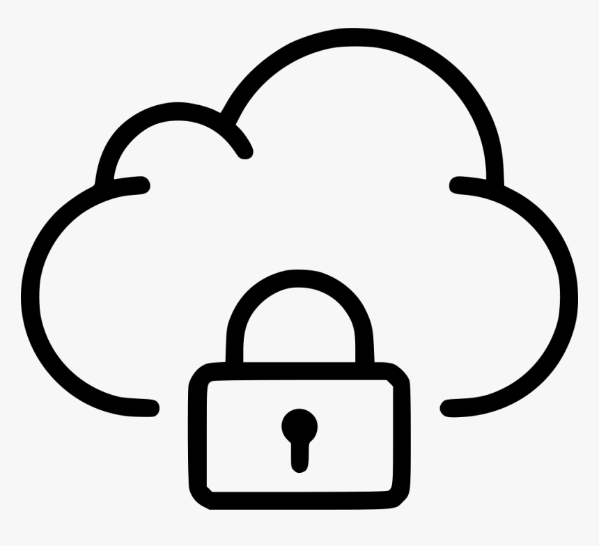 Lock Private Cloud Data Storage - Private Server Png Icon, Transparent Png, Free Download