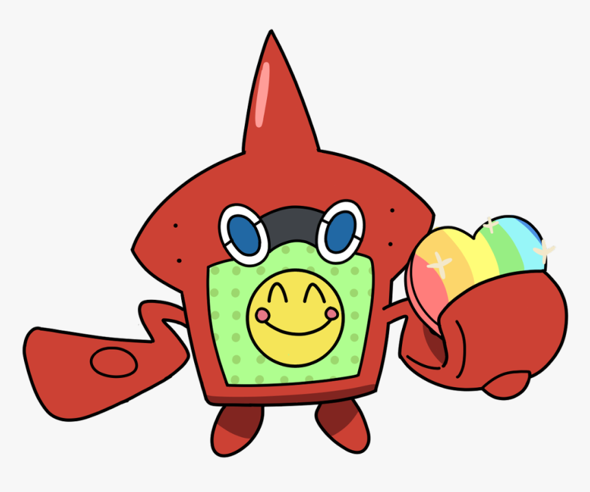 #pokemon #rotom #dex #rainbow #pokebeans #freetoedit - Rotom Dex Smiling, HD Png Download, Free Download