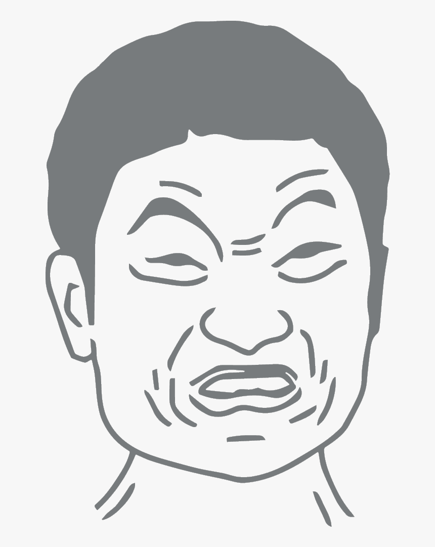 Disgusted Face Meme Drawing, HD Png Download kindpng