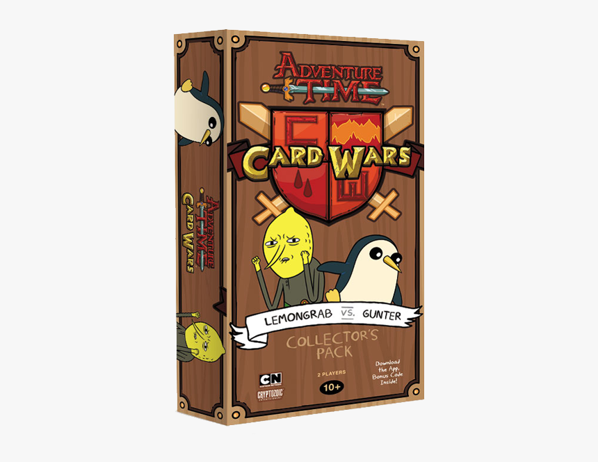 Adventure Time Card Wars Lemongrab Vs Gunter, HD Png Download, Free Download