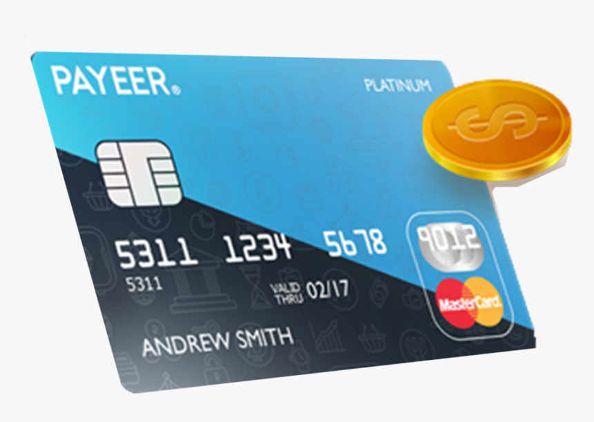 Credit Card Bitcoin Money Payeer Payment System - Payeer Card, HD Png Download, Free Download
