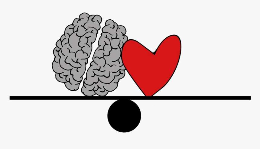 Heart Health And Mental Health Balance - Head And Heart, HD Png Download, Free Download