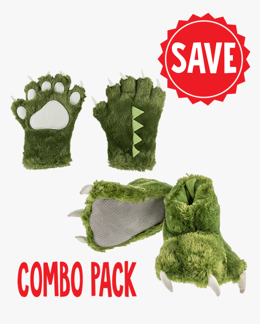 Paw Set - Boys Dinosaur Claw Slippers, HD Png Download, Free Download