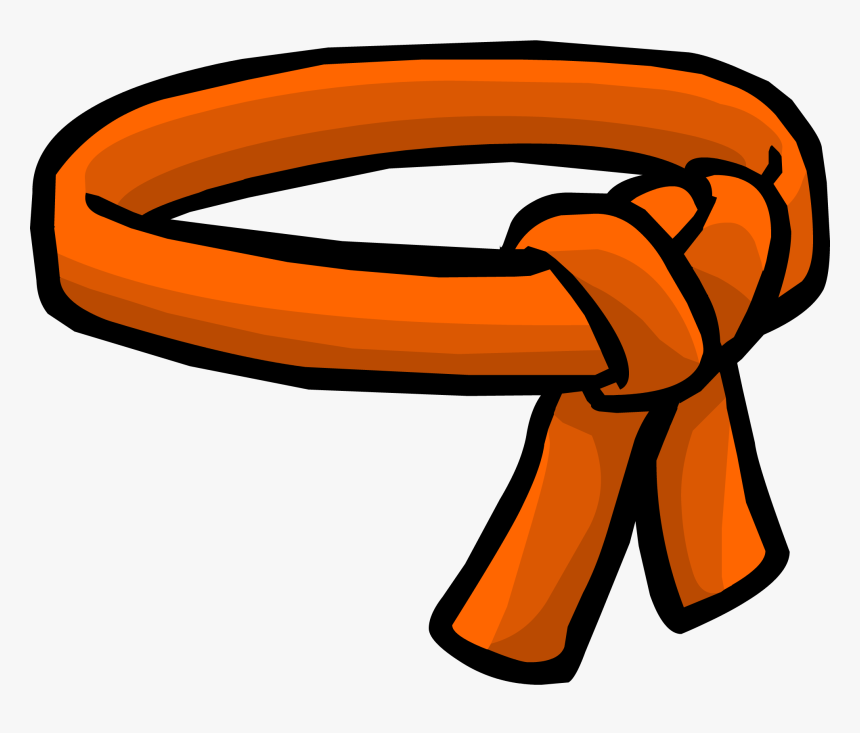 Orange Ninja Belt Club Penguin Wiki Fandom Powered - Club Penguin Orange Belt, HD Png Download, Free Download