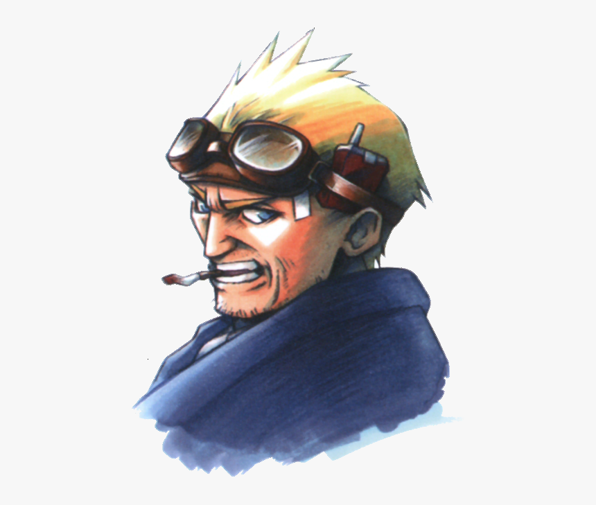 Cid Highwind Ffvii Portrait , Png Download - All Cid Final Fantasy, Transparent Png, Free Download