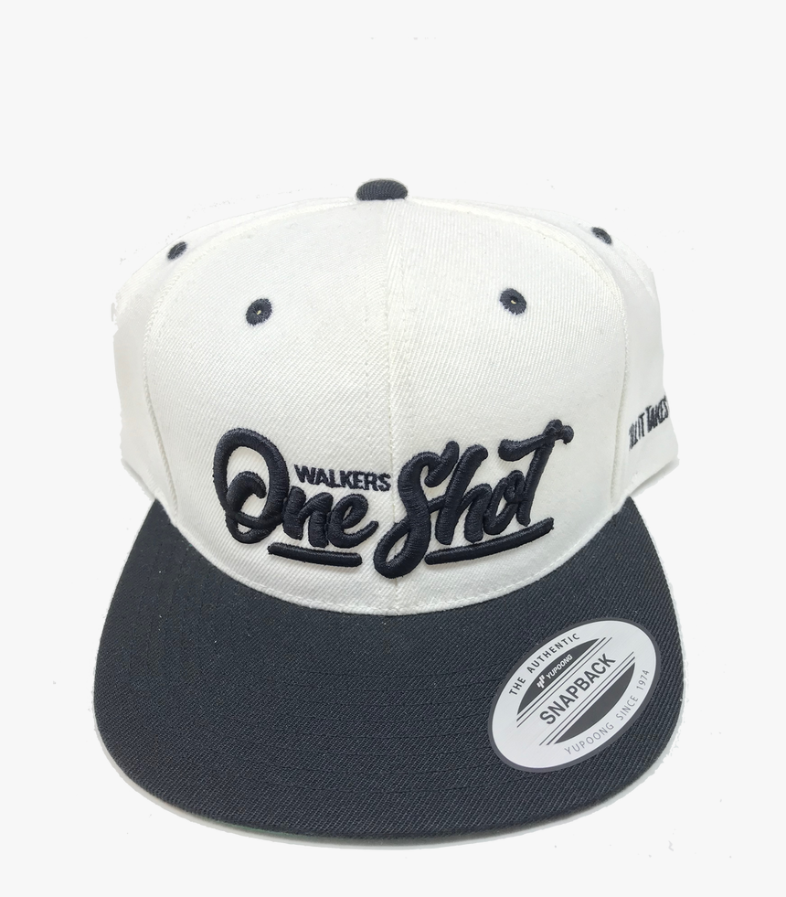 Walkers Oneshot Snapback Hat Black & White 3d Puff - Baseball Cap, HD Png Download, Free Download