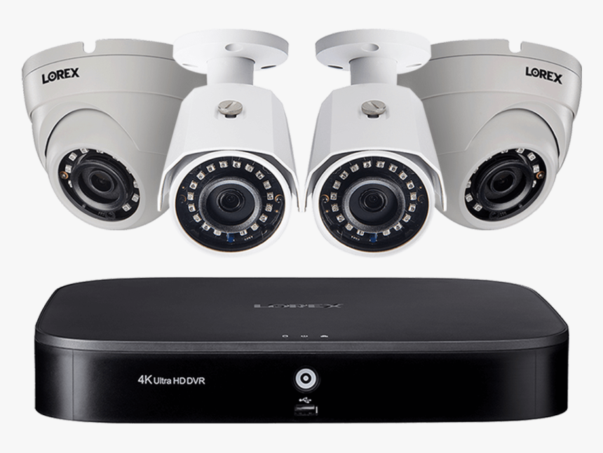 4 Channel 2k Hd Security Camera System With 4 Super - Closed-circuit Television, HD Png Download, Free Download