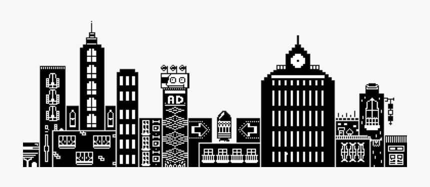 Gif Transparency Pixel Animated Film Image - Building Gif Transparent Background, HD Png Download, Free Download