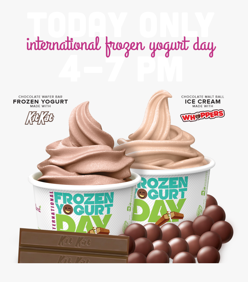 International Frozen Yogurt Day From 4-7p - Free Yogurtland Day 2018, HD Png Download, Free Download