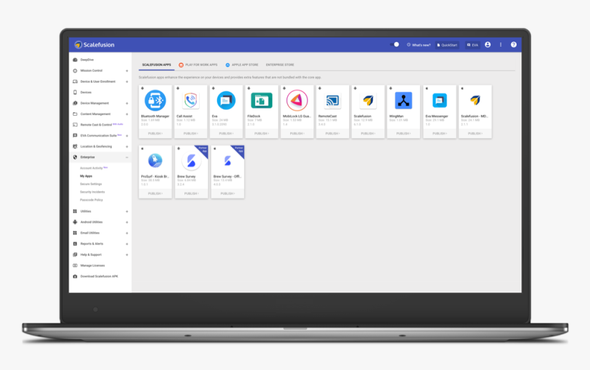 Scalefusion Application Management, HD Png Download, Free Download