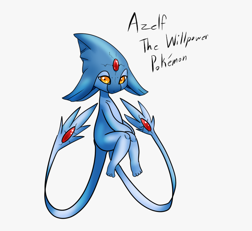 Willpower Pokemon Azelf - Cartoon, HD Png Download, Free Download