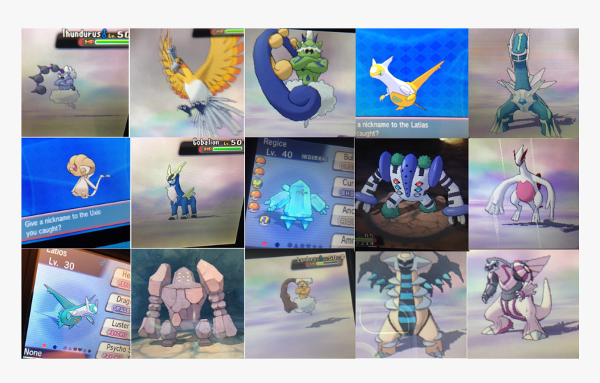 Oras Shiny Legendaries Hd Png Download Kindpng