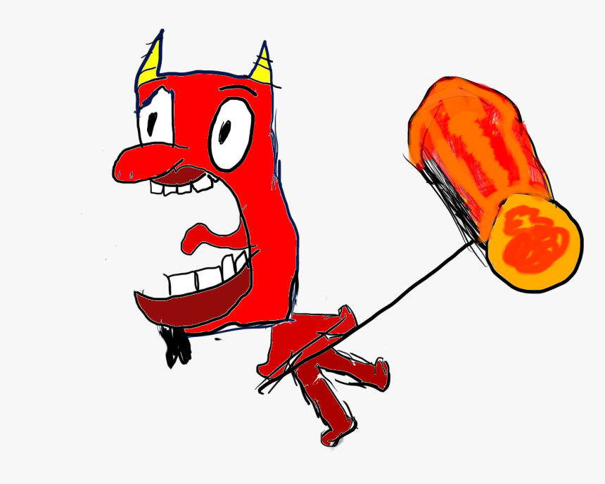 Smash On Satan - Cartoon, HD Png Download, Free Download
