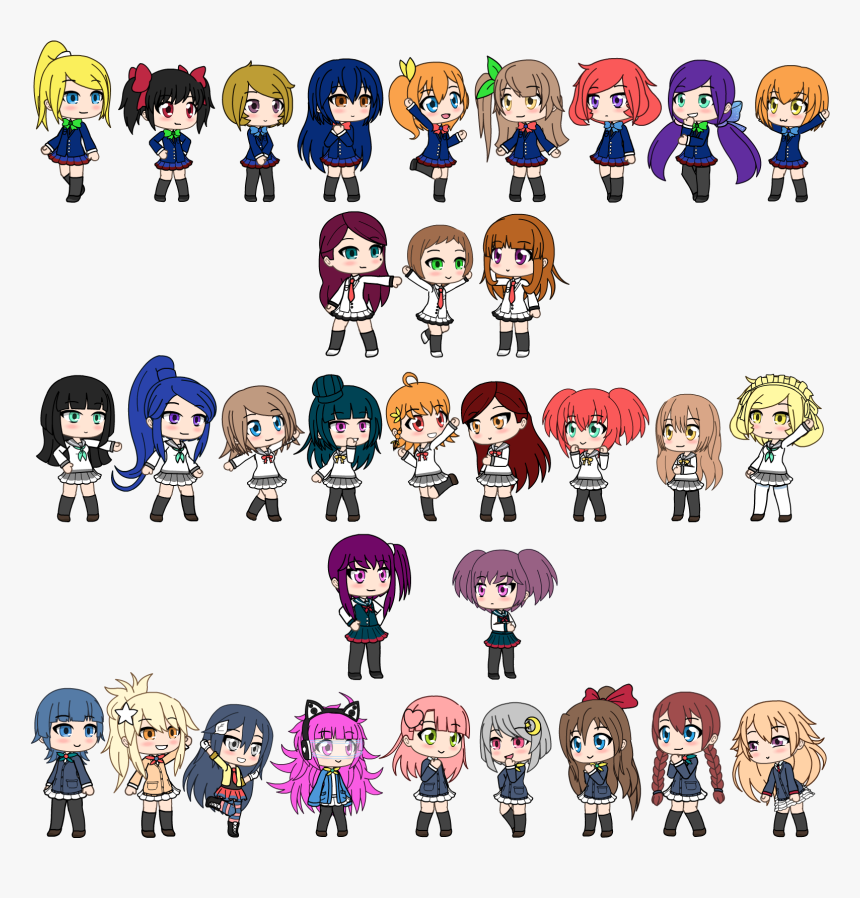 Love Gacha Life Girls Hd Png Download Kindpng