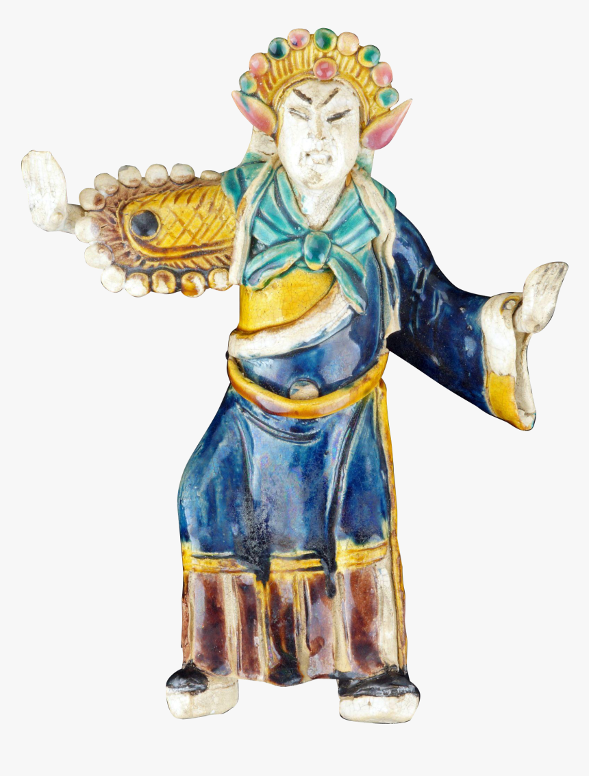 Large Chinese Glazed Ceramic Peking Opera “mudman” - Illustration, HD Png Download, Free Download