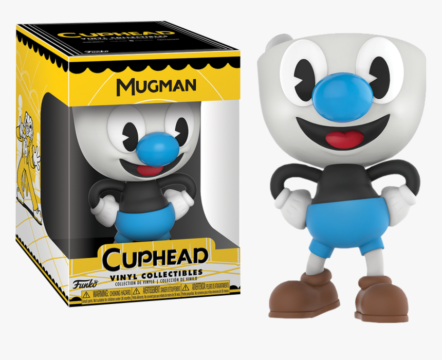 Mugman 4” Vinyl Figure By Funko - Cuphead And Mugman Pop Vinyl, HD Png Download, Free Download