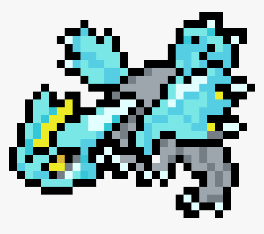 Pixel Art Pokemon Kyurem, HD Png Download, Free Download