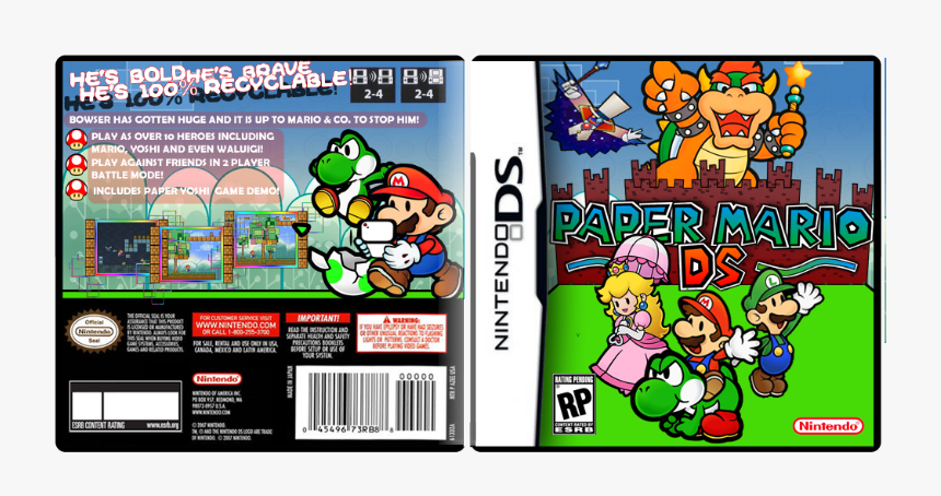 Super Mario 64 Ds Box, HD Png Download, Free Download