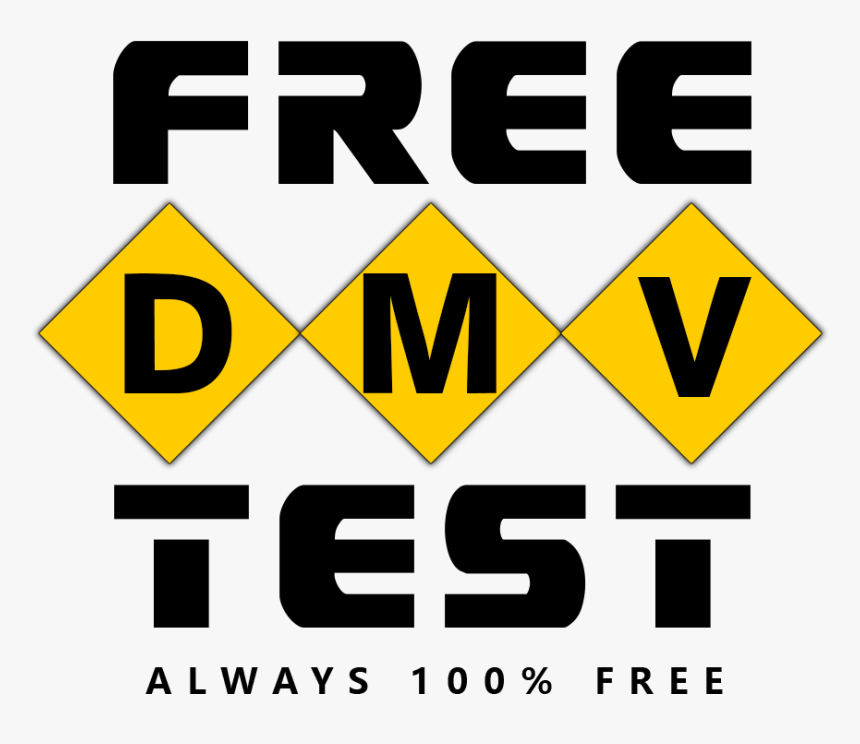 Free Dmv Test Large Icon - Sign, HD Png Download, Free Download