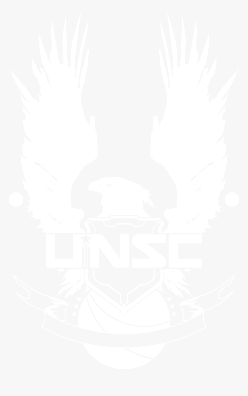Unsc Phoenix White - Halo 5 Unsc Logo, HD Png Download, Free Download