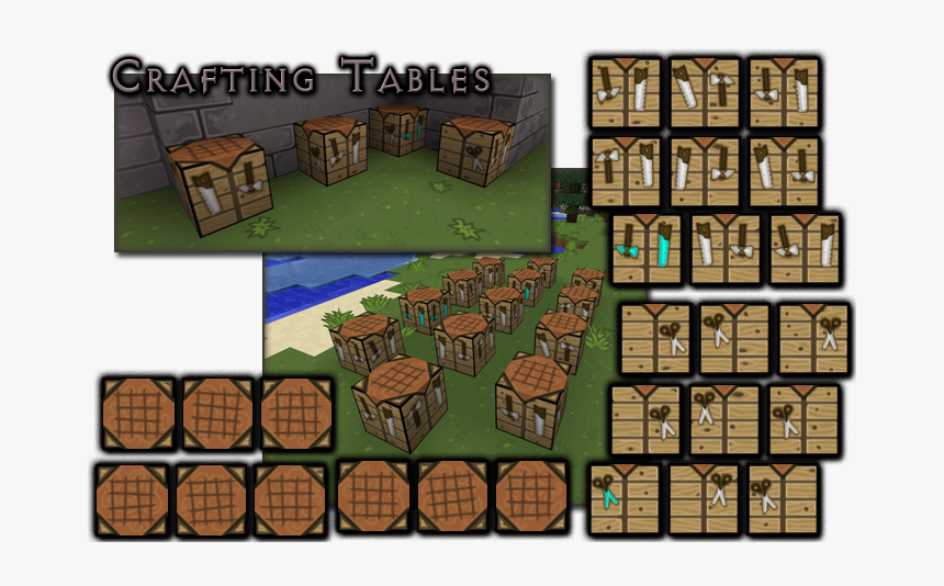 Minecraft Crafting Table Texture Pack, Hd Png Download - Minecraft Crafting Table Texture Pack, Transparent Png, Free Download