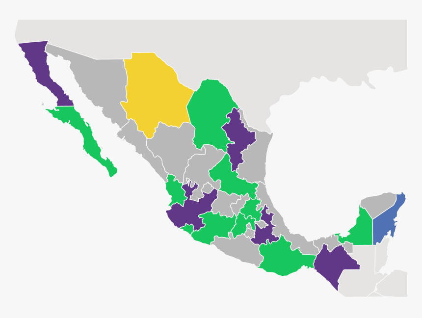 Mexico Regions Map, HD Png Download, Free Download