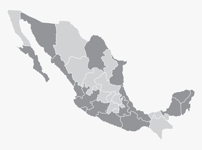 Mapa De Mexico Png, Transparent Png, Free Download