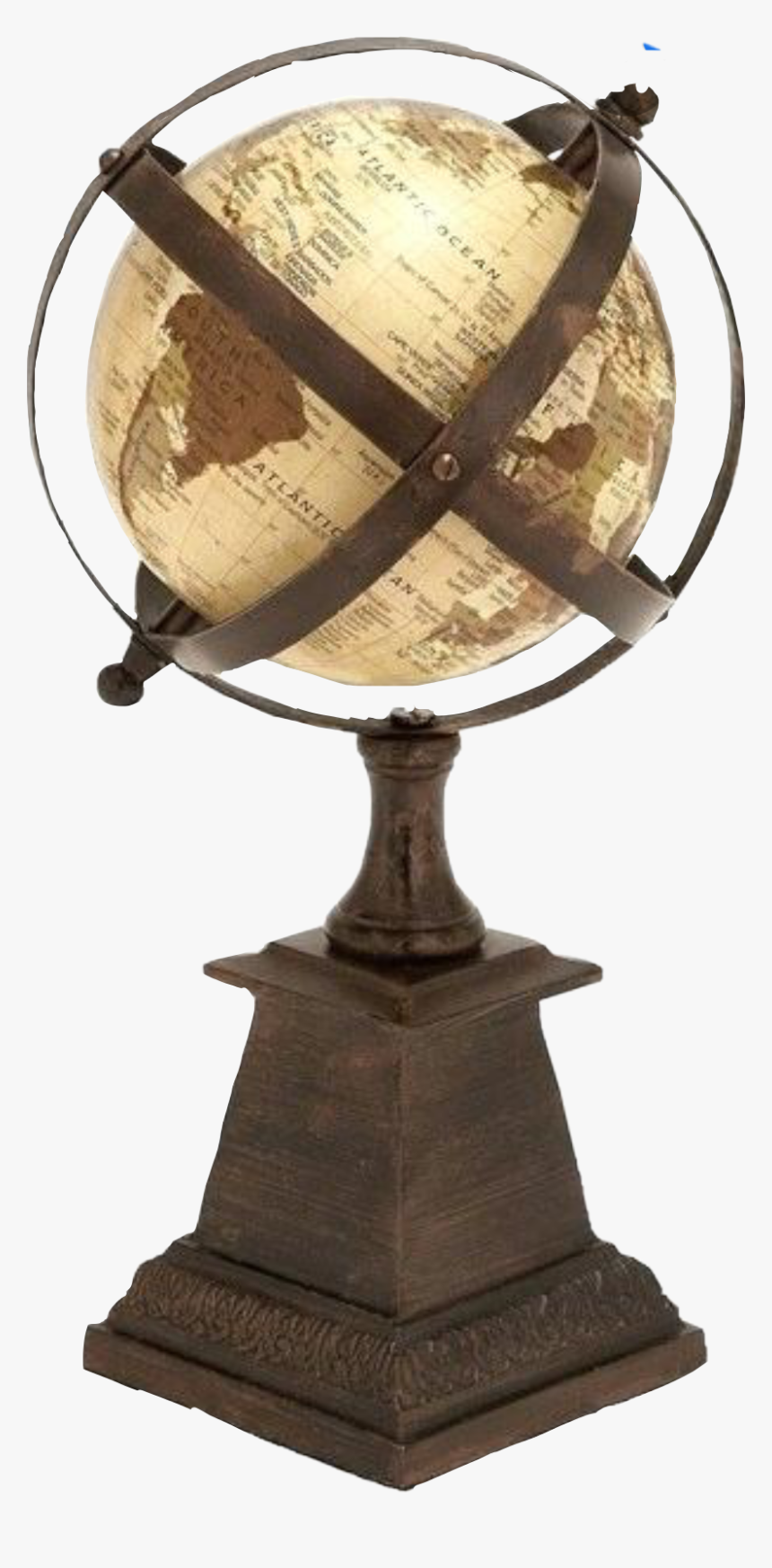 #freetoedit #old #world #globe #kellydawn #freetoedit - Decorative Globe, HD Png Download, Free Download