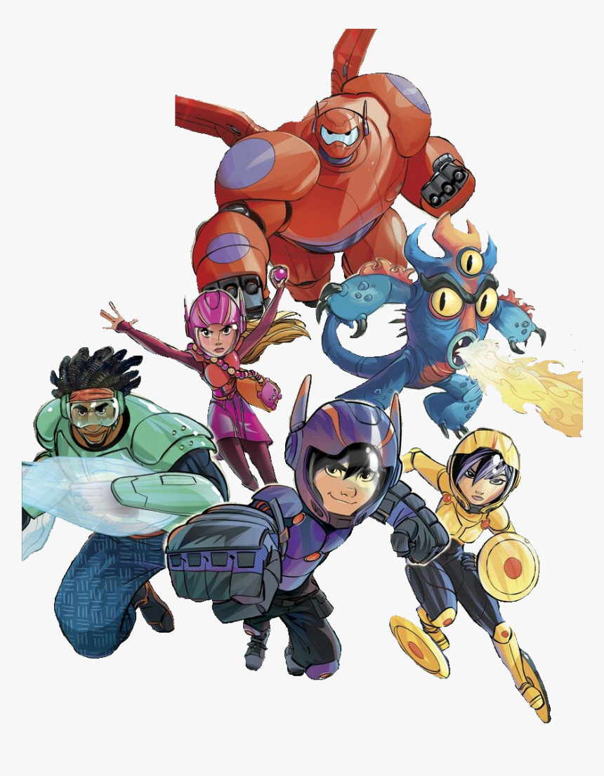 Bh6 Team Transparent - Big Hero 6 Team Art, HD Png Download, Free Download