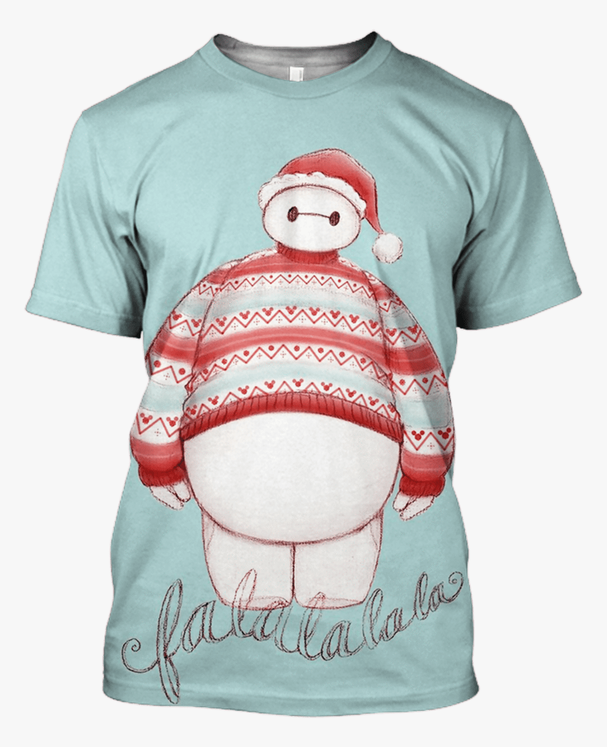 Gearhuman 3d Baymax Big Hero 6 Tshirt - Fa La La La Baymax, HD Png Download, Free Download