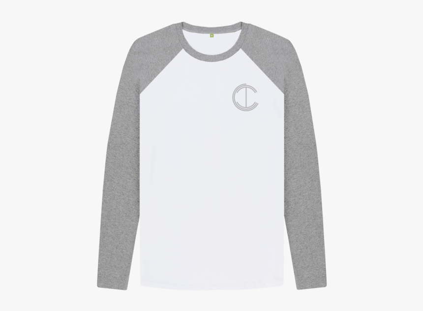 Long Sleeve Baseball T Shirt Grey, HD Png Download, Free Download