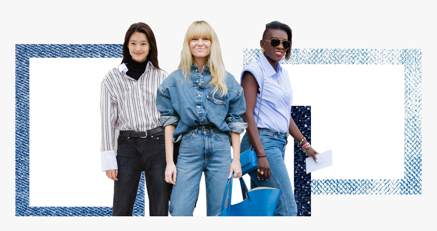 Three Women Wearing Denim - Loves Denim, HD Png Download, Free Download