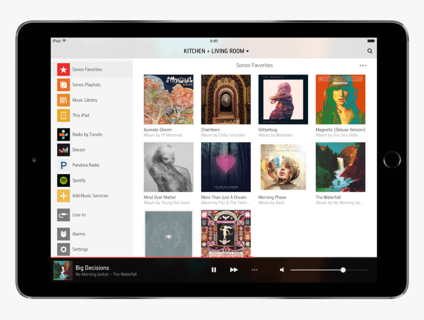petroleum absorberende Kejserlig Sonos Music On Your Ipad - Sonos App Voor Ipad, HD Png Download - kindpng
