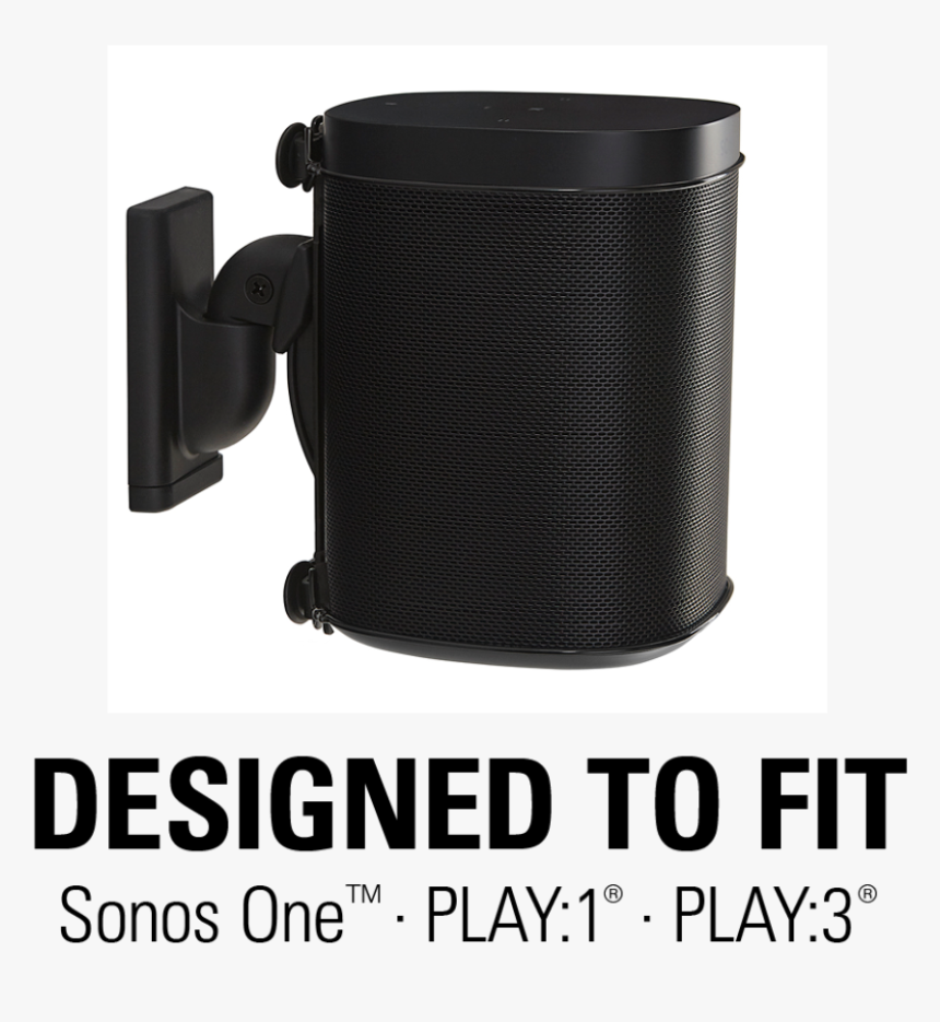 Wswm22 Designed To Fit Sonos One, Play - Sonos One Wall Mount, HD Png Download, Free Download