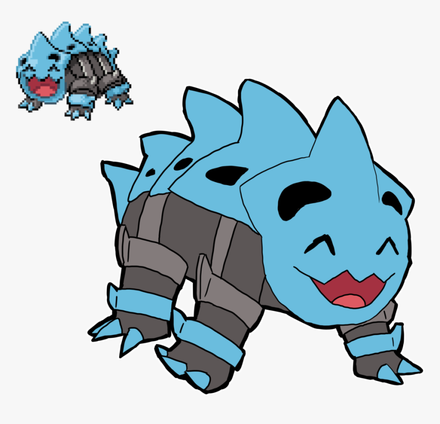 Wyronwe Found This Fusion Of Wynaut And Lairon In The - Lairon Pokemon, HD Png Download, Free Download