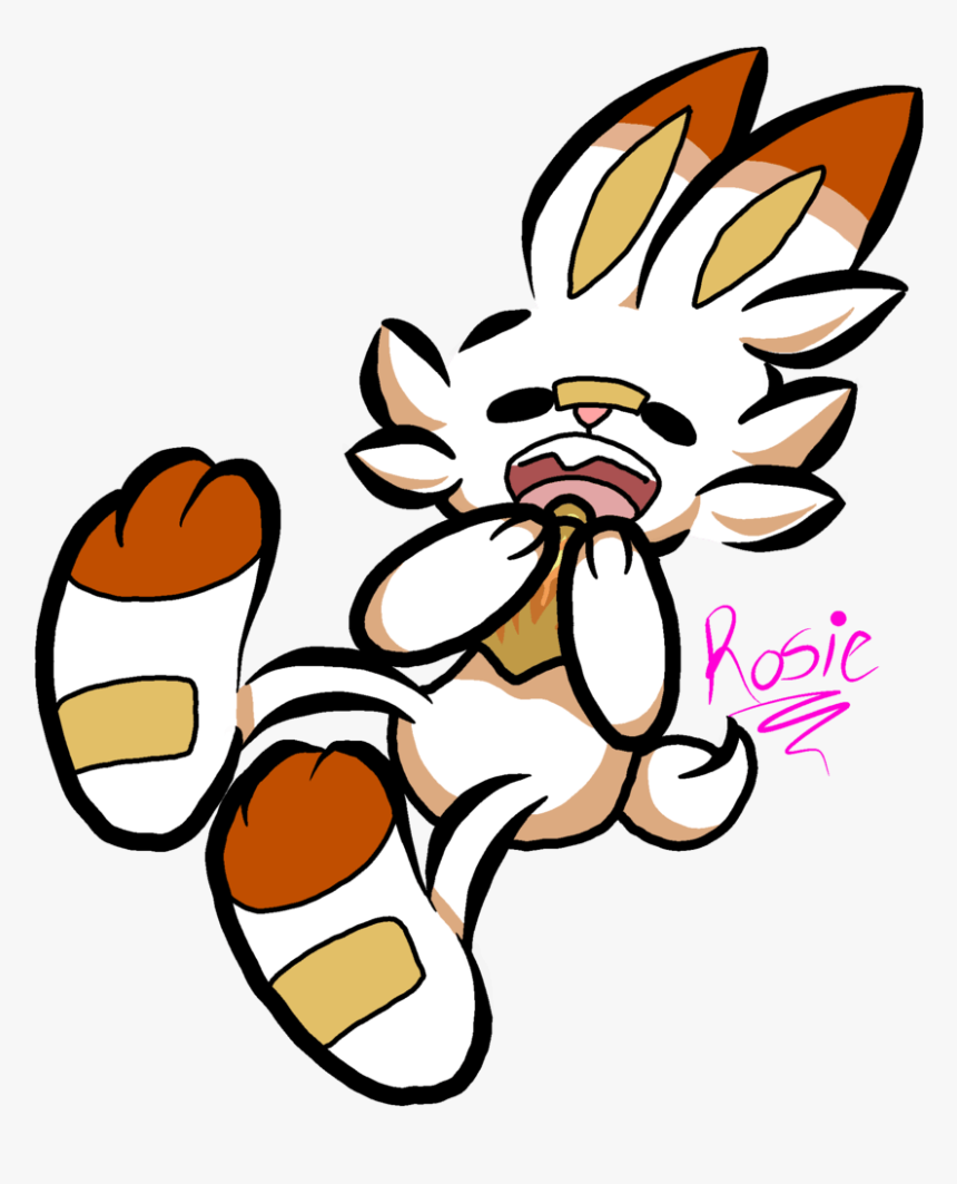 Scorbunny With A Figi Berry, HD Png Download, Free Download