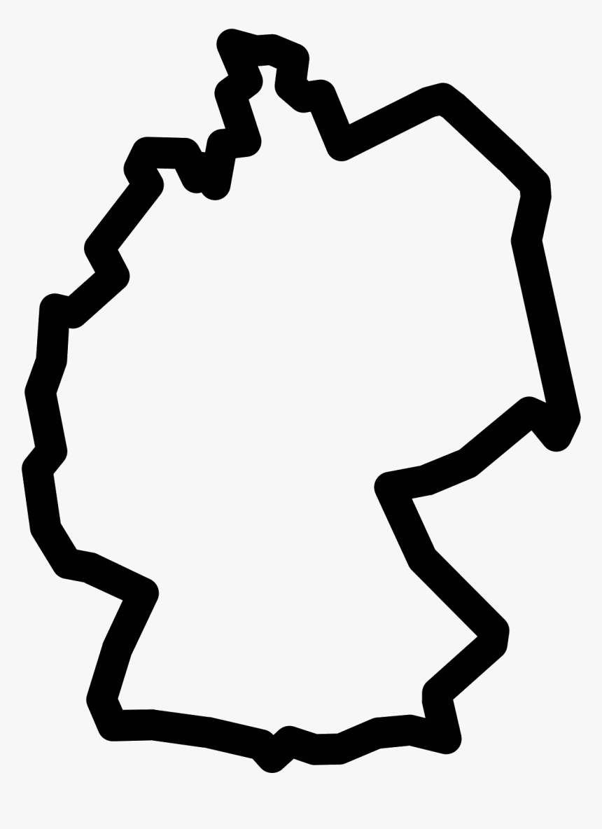 Germany Map Icon - Germany Icon Black And White, HD Png Download, Free Download
