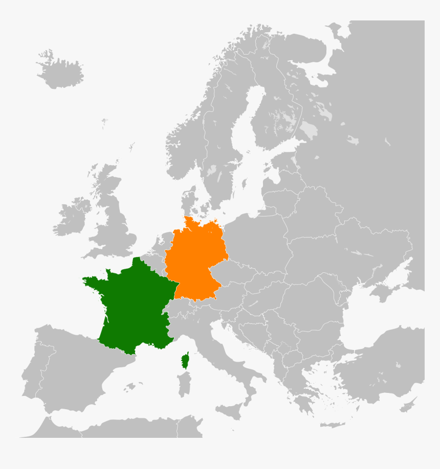Map Of Germany And France 18 Relations Wikipedia - Dov È L Ucraina, HD Png Download, Free Download