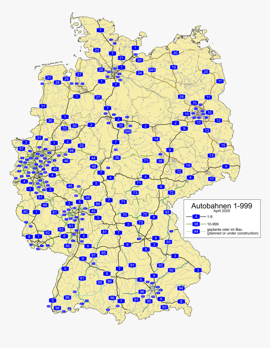 Germany Road Map "
src="https - Autobahns In Germany Map, HD Png Download, Free Download