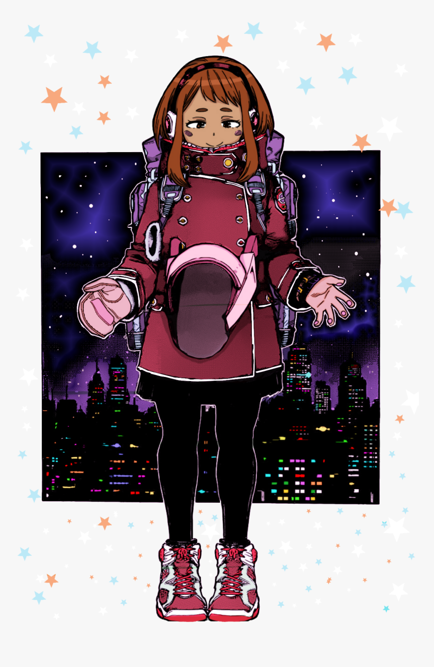 “uravity Gravity 
*clean Up By @itsukakendo*
” - Kohei Horikoshi Uraraka Drawing, HD Png Download, Free Download