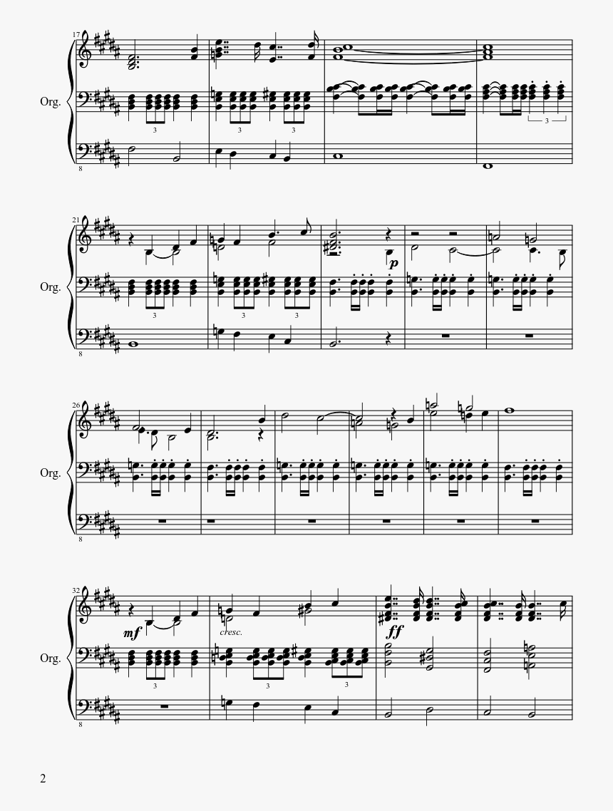 Horns Of Plenty Piano Sheet, HD Png Download, Free Download